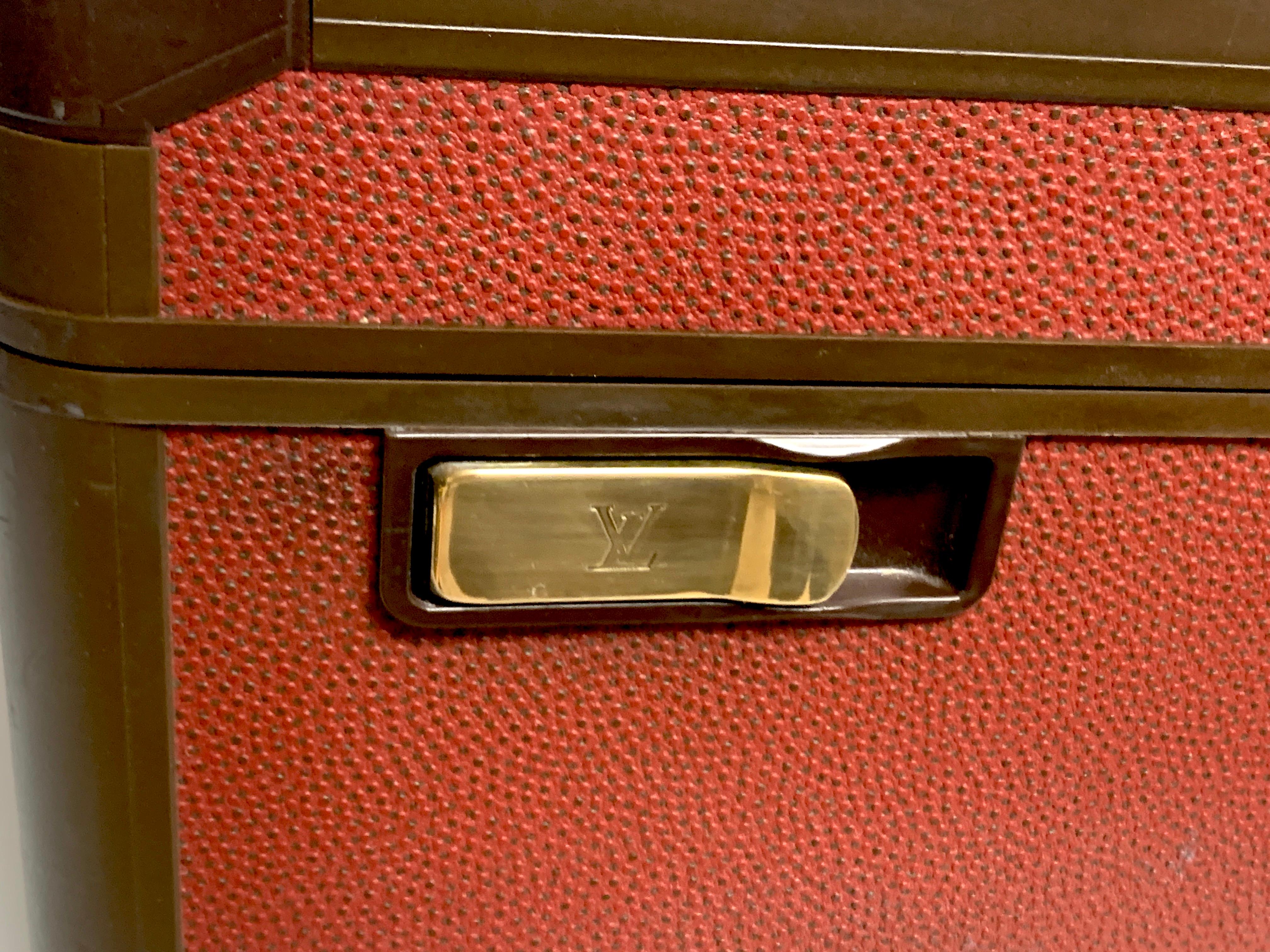 Louis Vuitton Red Leather Le Challenge 'Americas Cup' Suitcase, 1987 2