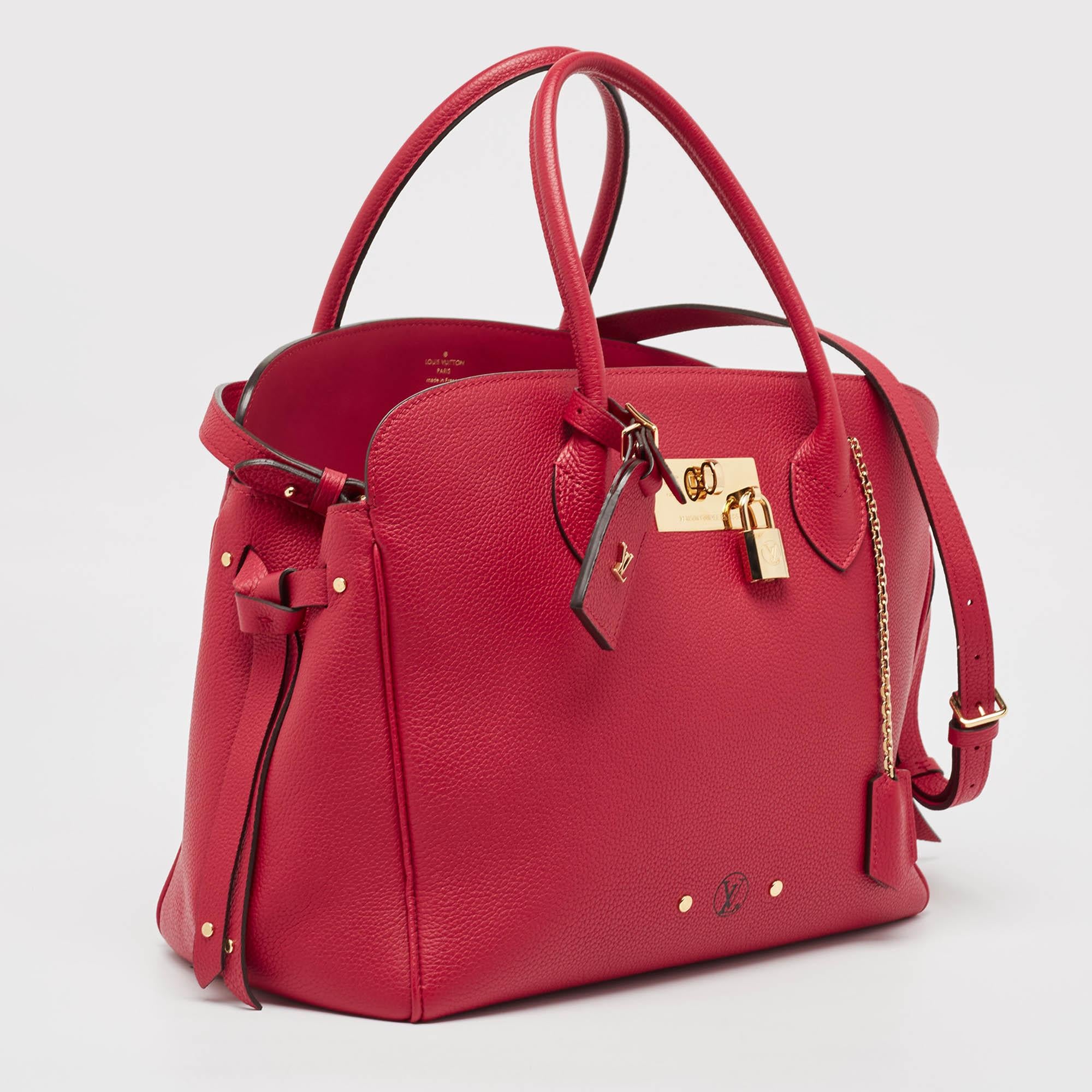 Rouge Sac Milla MM en cuir rouge Louis Vuitton