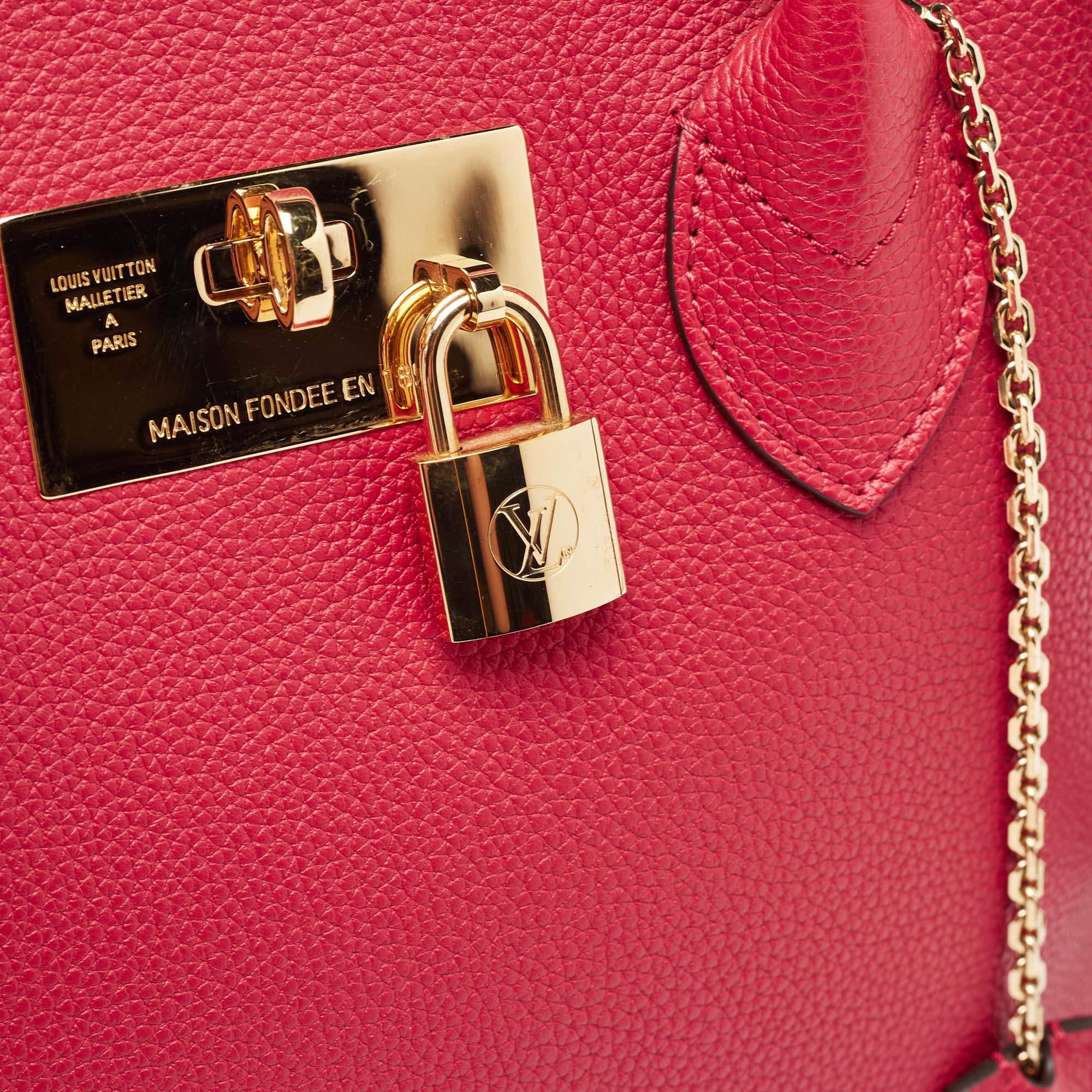  Sac Milla MM en cuir rouge Louis Vuitton Pour femmes 