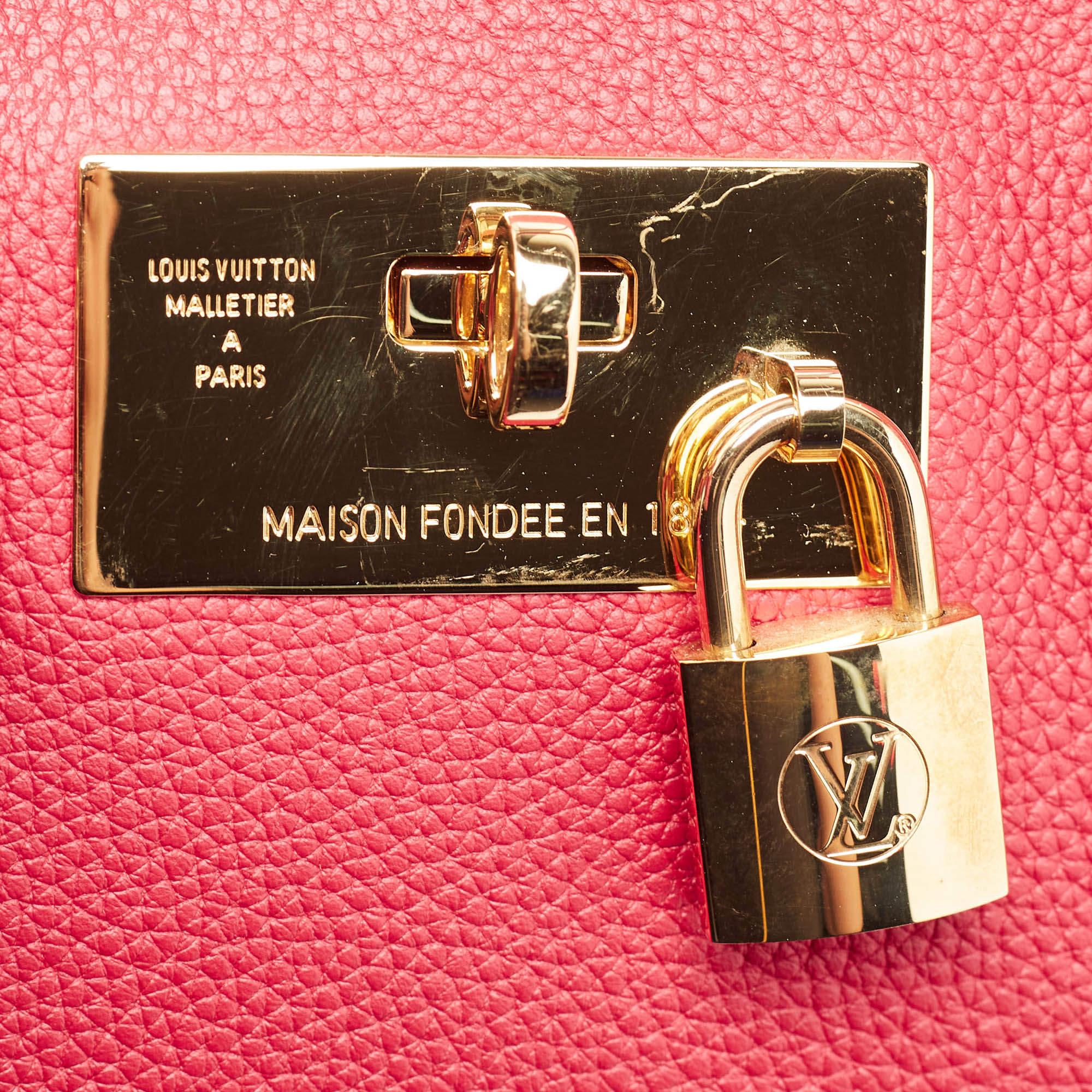 Sac Milla MM en cuir rouge Louis Vuitton 1