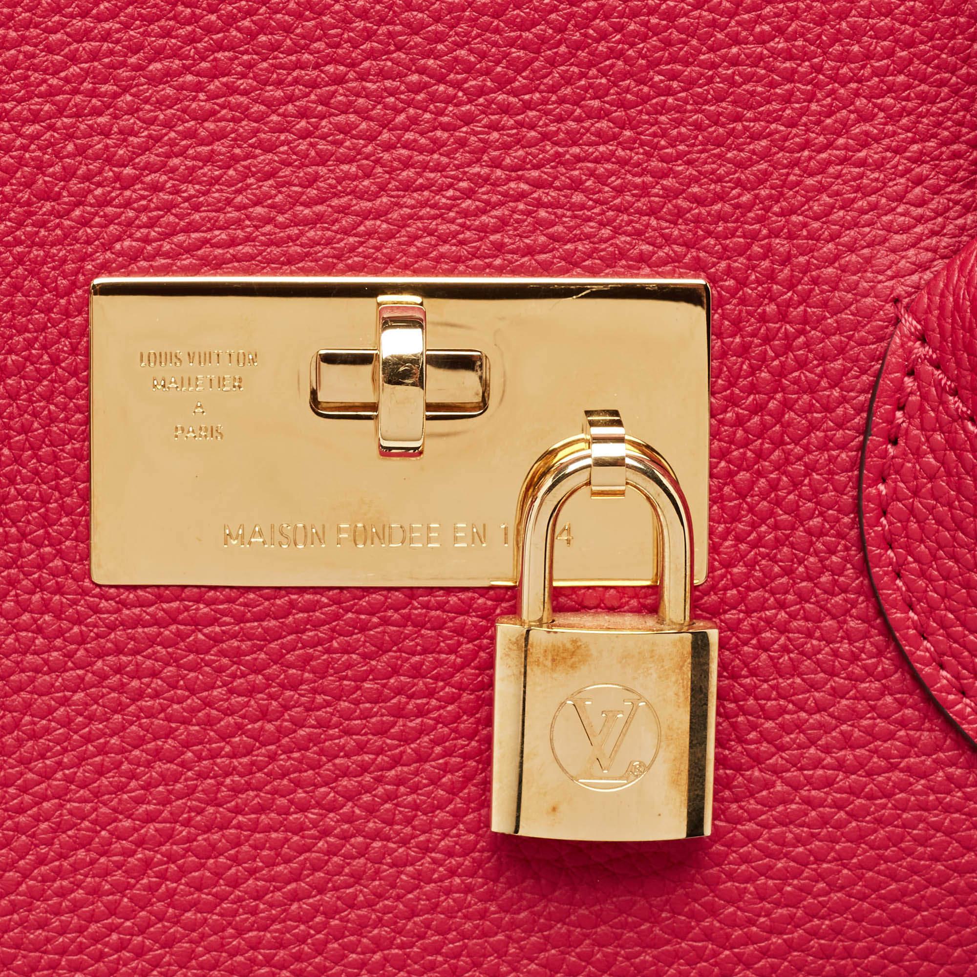 Sac Milla MM en cuir rouge Louis Vuitton 2