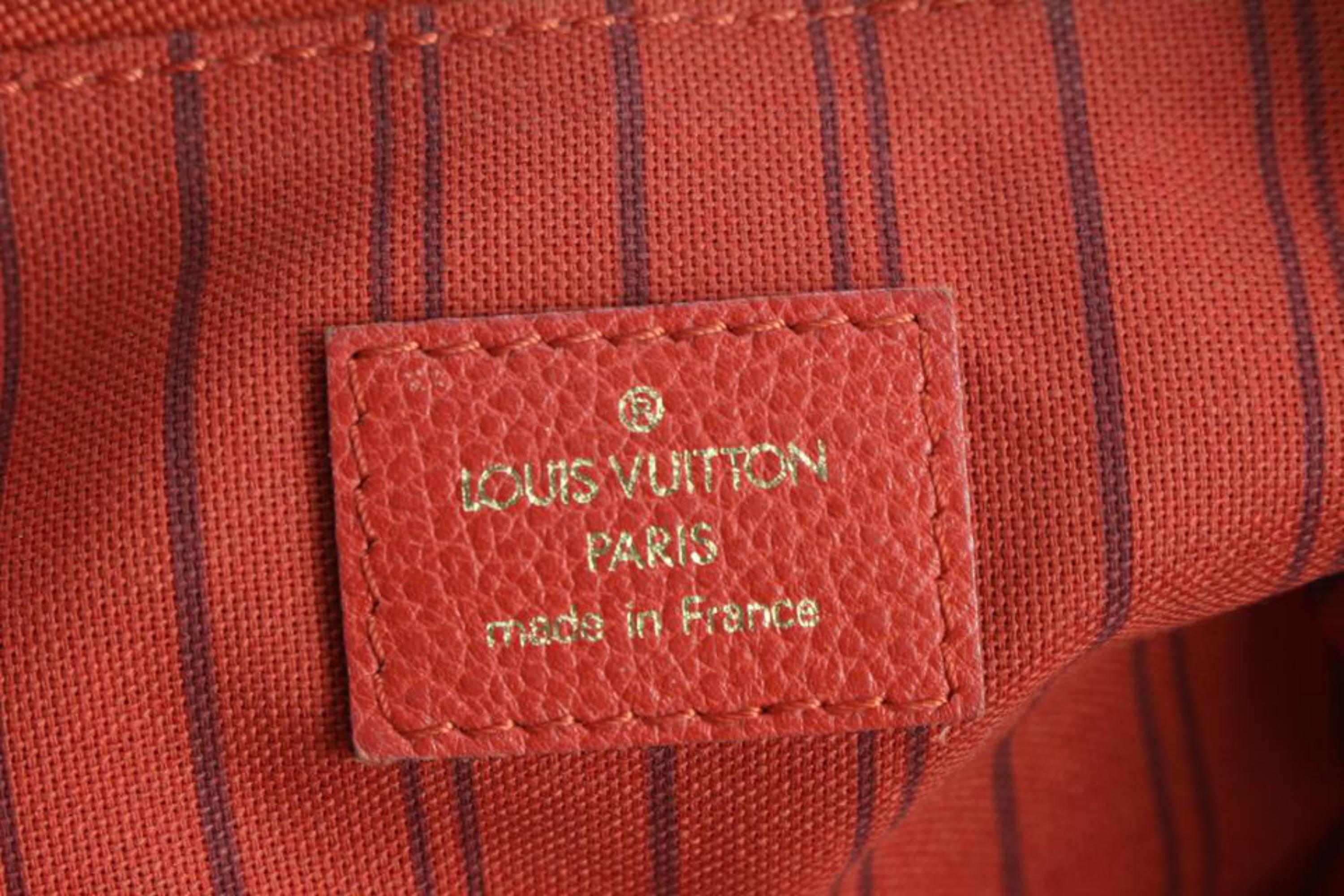 Louis Vuitton - Sac 2way Empreinte Lumineuse PM en cuir rouge avec monogramme 1lk516s en vente 5