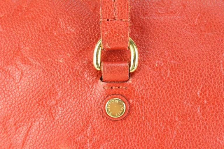 Louis Vuitton Red Leather Monogram Empreinte Lumineuse PM 2way Bag 1lk516s  For Sale at 1stDibs