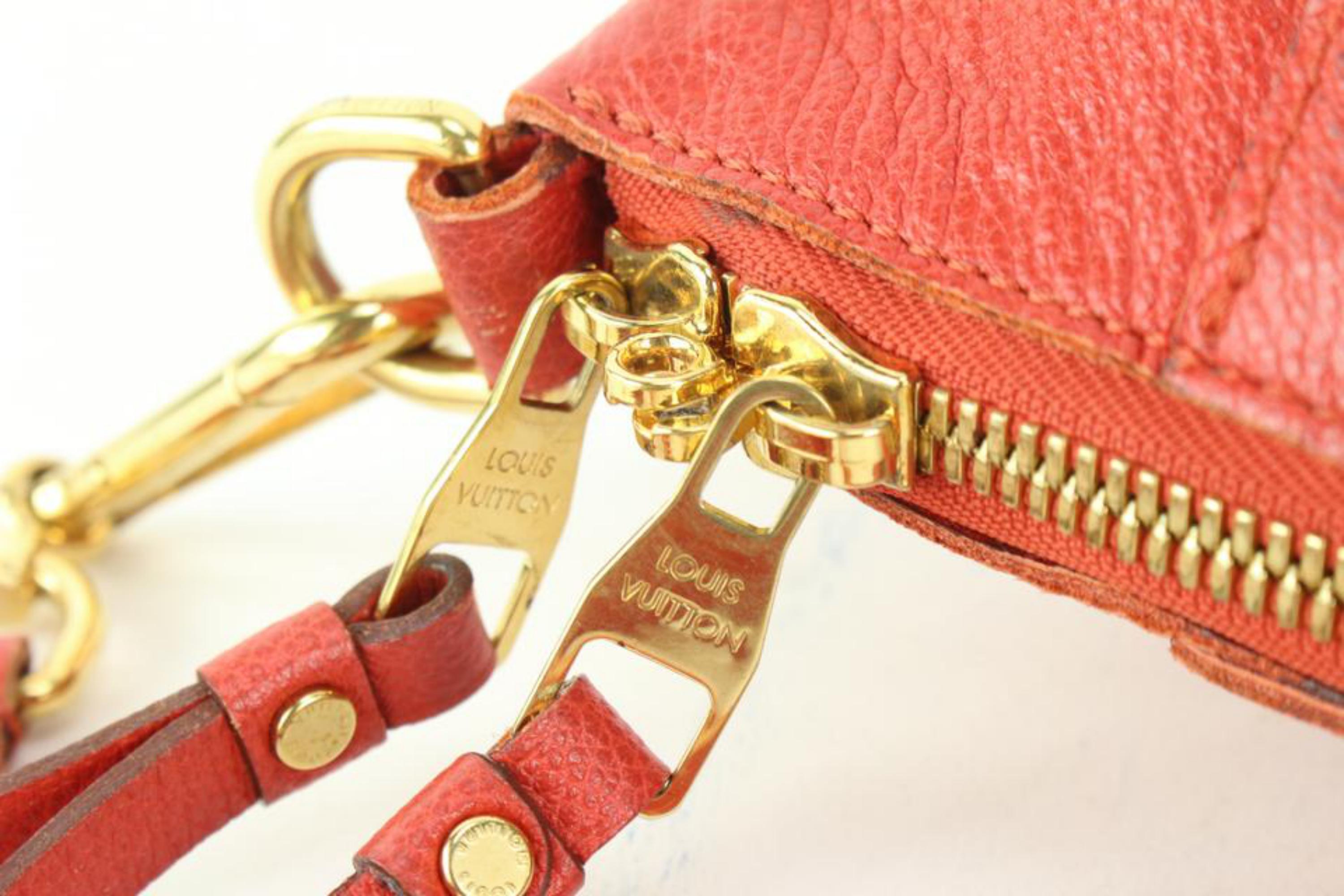 Louis Vuitton Empreinte Lumineuse PM 2way Tasche aus rotem Leder mit Monogramm 1lk516s im Zustand „Gut“ im Angebot in Dix hills, NY