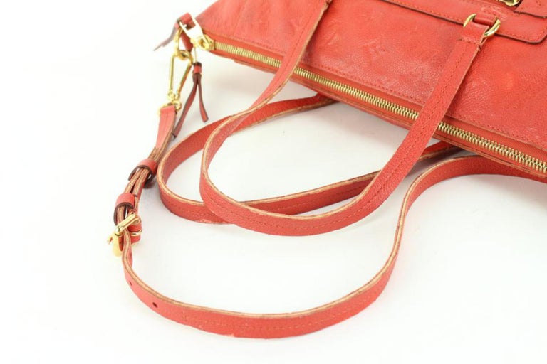 Louis Vuitton Empreinte Lumineuse mm in Red Handbag - Authentic Pre-Owned Designer Handbags