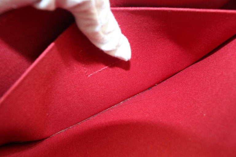 Louis Vuitton Felicie Pochette Monogram Empreinte Leather Red 2338533