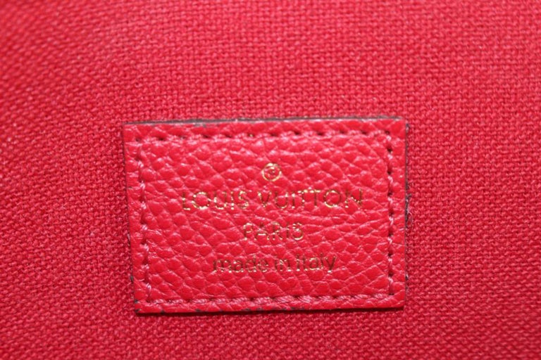 Louis Vuitton Felicie Pochette Red Empreinte Monogram (RRP £1160