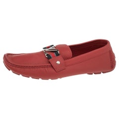 red louis vuitton loafers