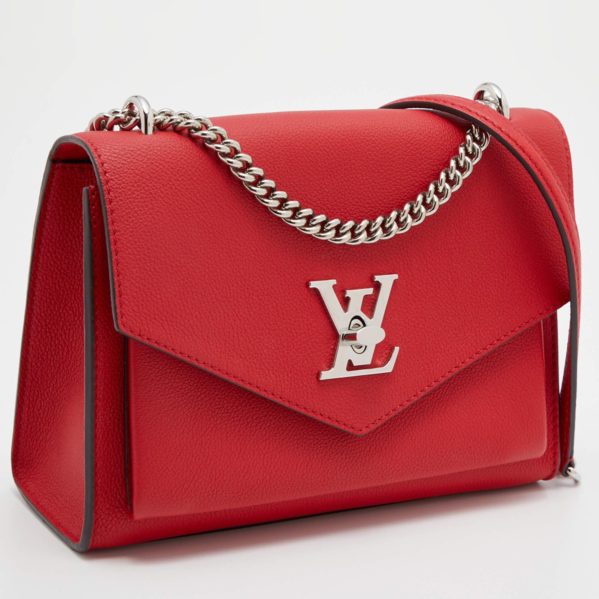 Louis Vuitton Red Leather My Lockme BB Bag 3