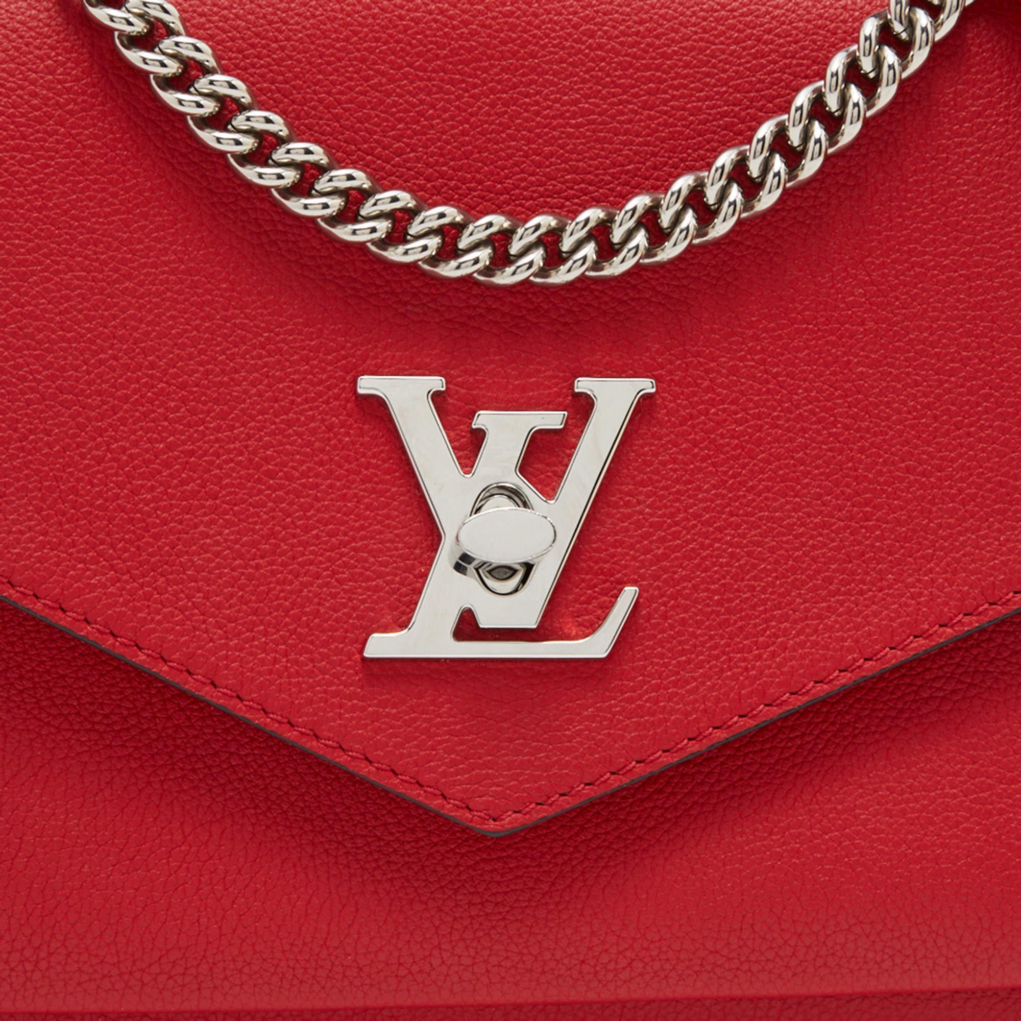 Louis Vuitton Red Leather My Lockme BB Bag 4