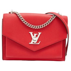 Louis Vuitton Red Leather My Lockme BB Bag