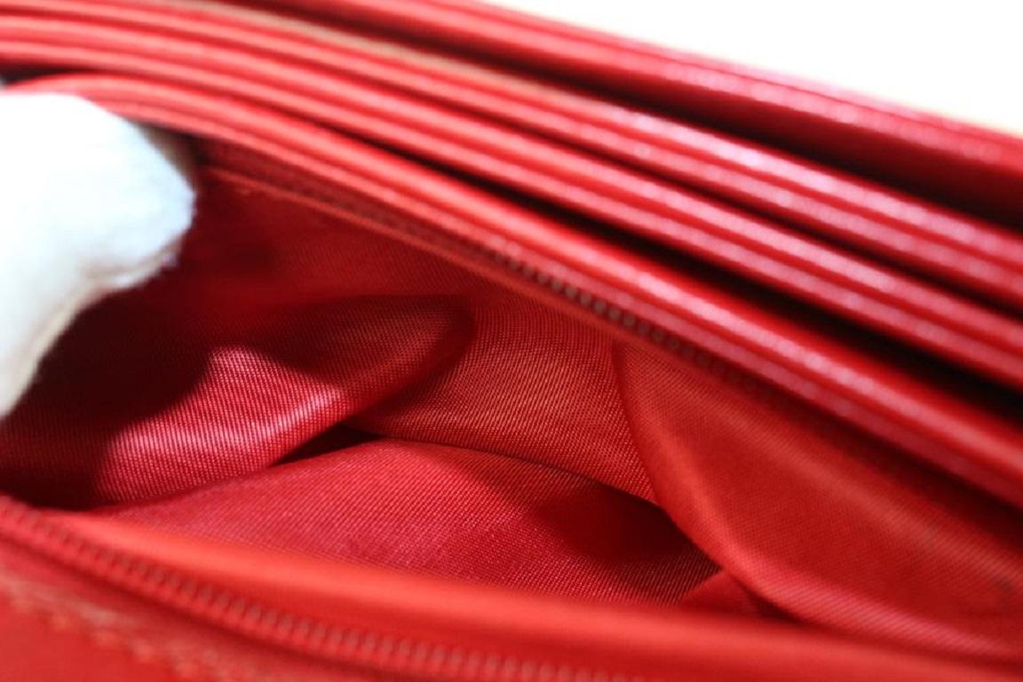 Louis Vuitton Opera Line Delphes Messenger Flap Bag aus rotem Leder 1013lv9, Opera Line im Angebot 7