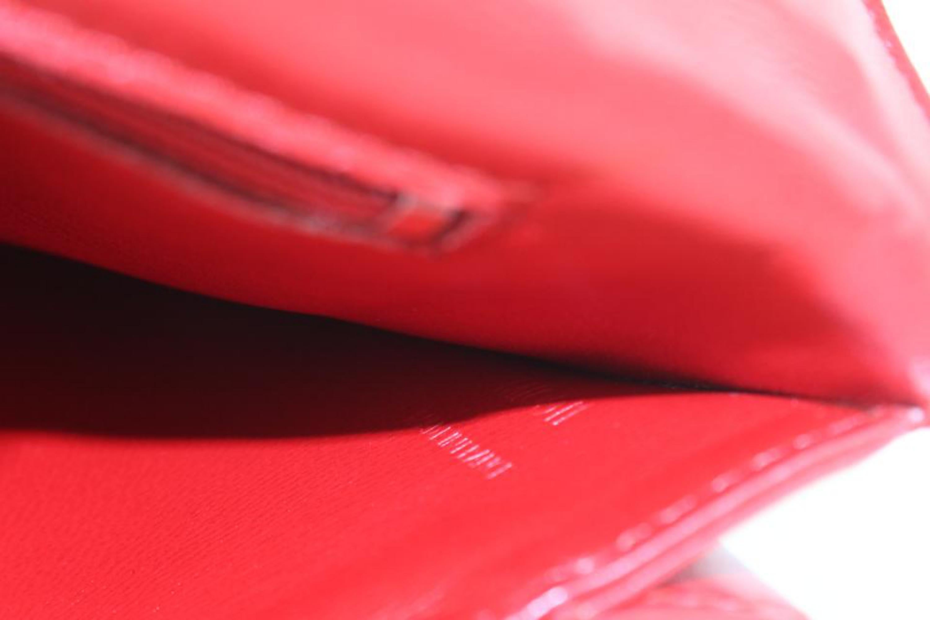 Louis Vuitton Red Leather Opera Line Delphes Messenger Flap Bag 1013lv9 1