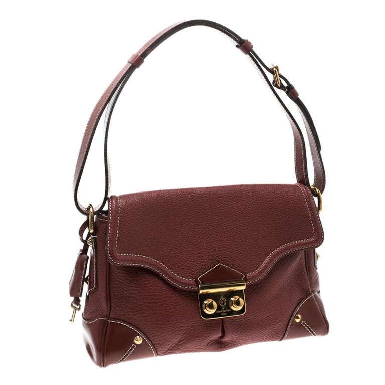 Louis Vuitton Red Leather Shoulder Bag For Sale at 1stDibs