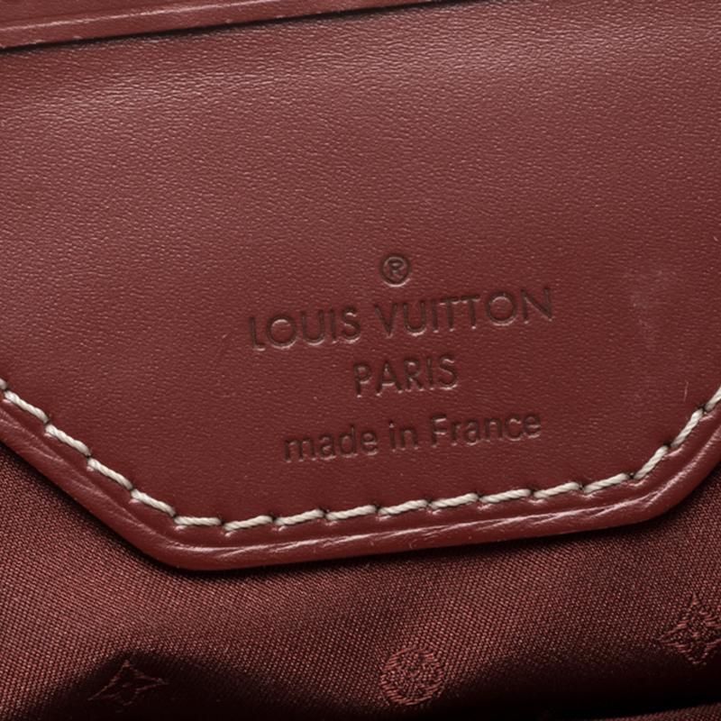 Louis Vuitton Red Leather Shoulder Bag 2