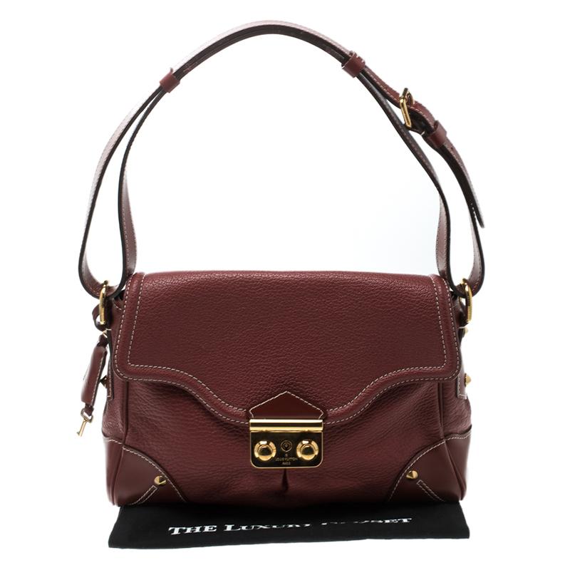 Louis Vuitton Red Leather Shoulder Bag 3