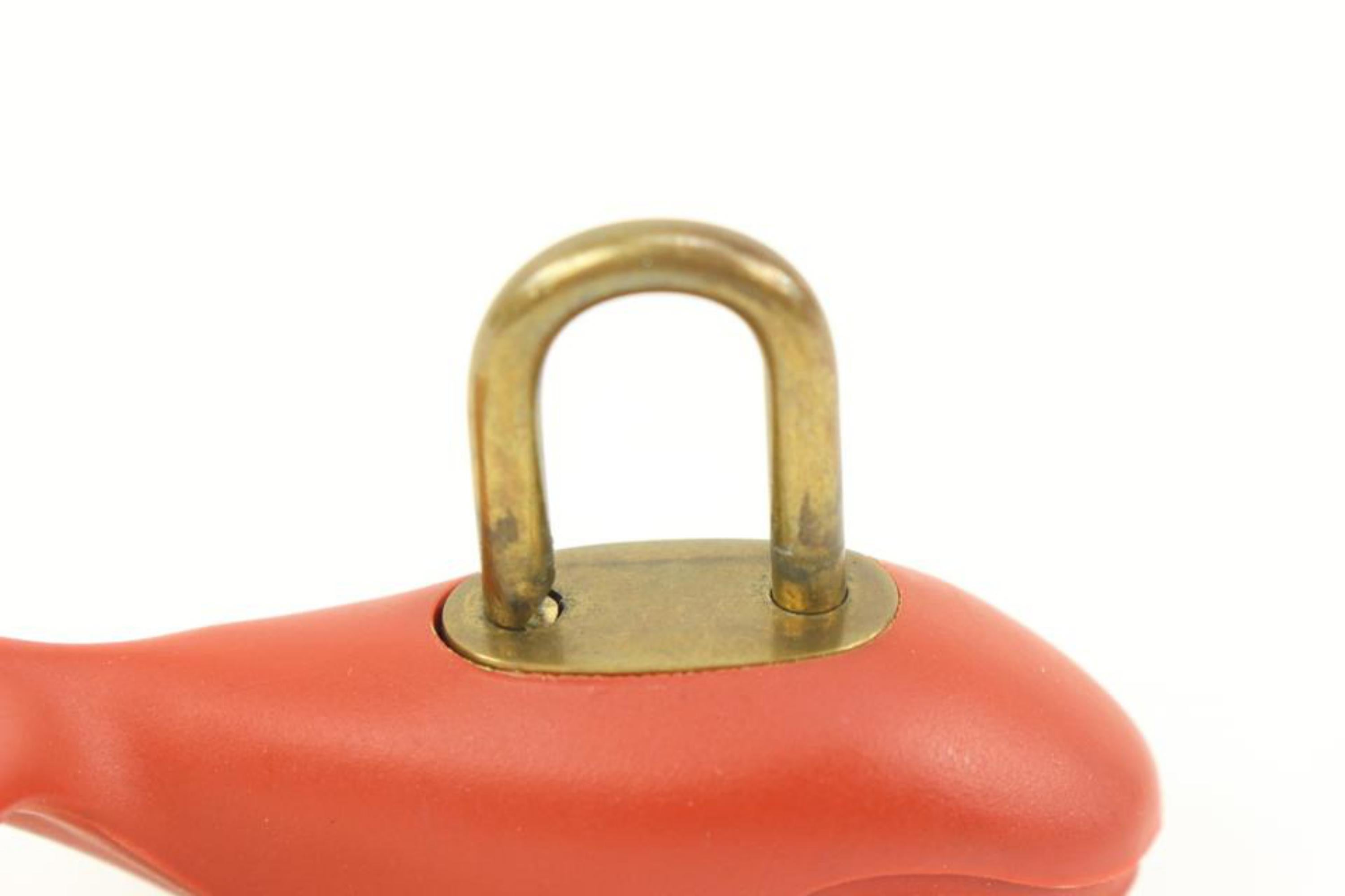 Louis Vuitton Red LV America's Cup Padlock and Key 34lk413s 4