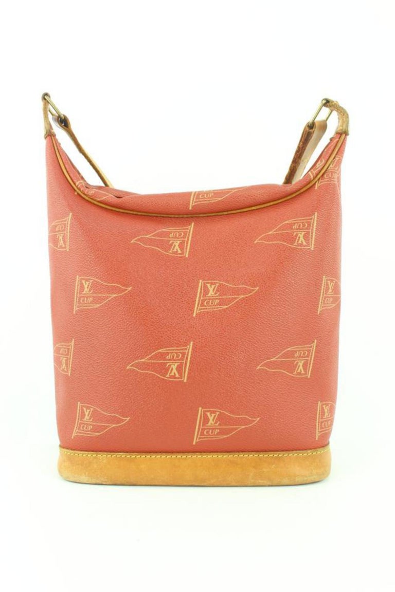 Louis Vuitton Red LV Cup Le Touquet Hobo Bag 1LV54a For Sale at 1stDibs