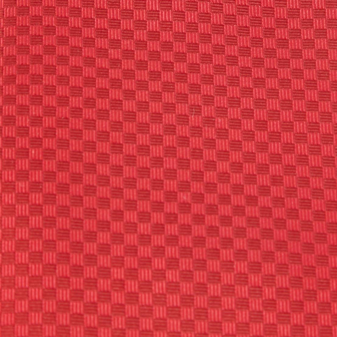  Louis Vuitton Red Micro Damier Silk Tie 1