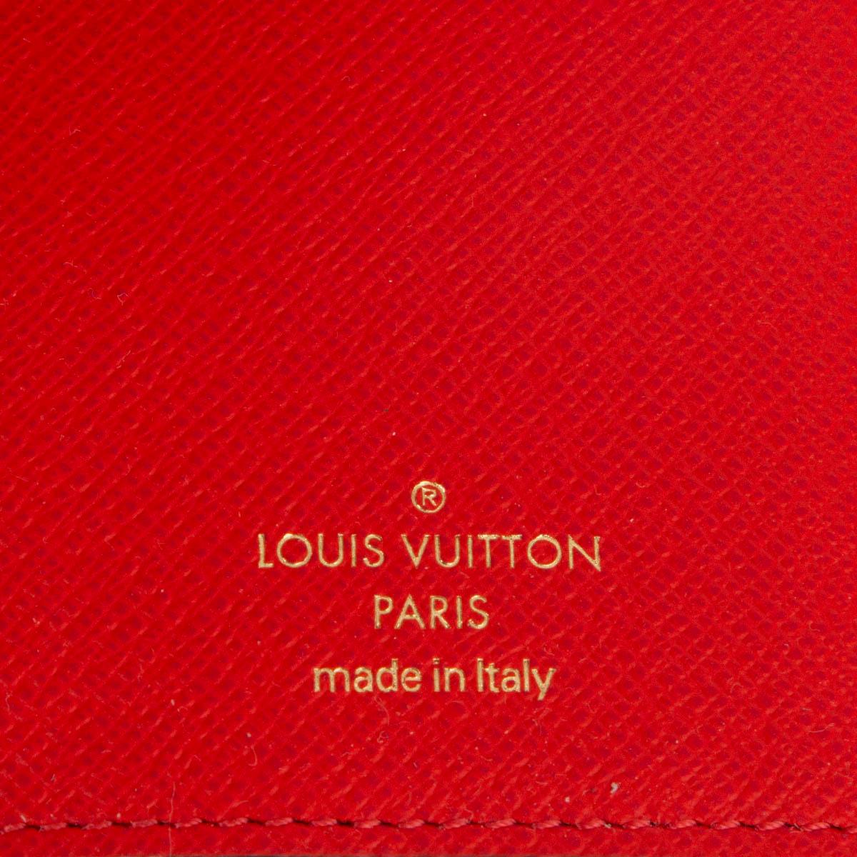 LOUIS VUITTON red Monogram 2018 CHRISTMAS ANIMATION VICTORINE Wallet 1