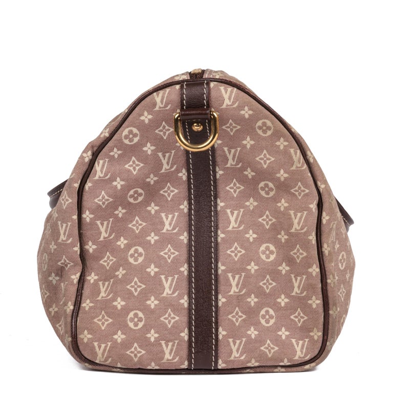 Women's LOUIS VUITTON Red Monogram Canvas and Burgundy Calfskin Leather Mini Lin Speedy  For Sale