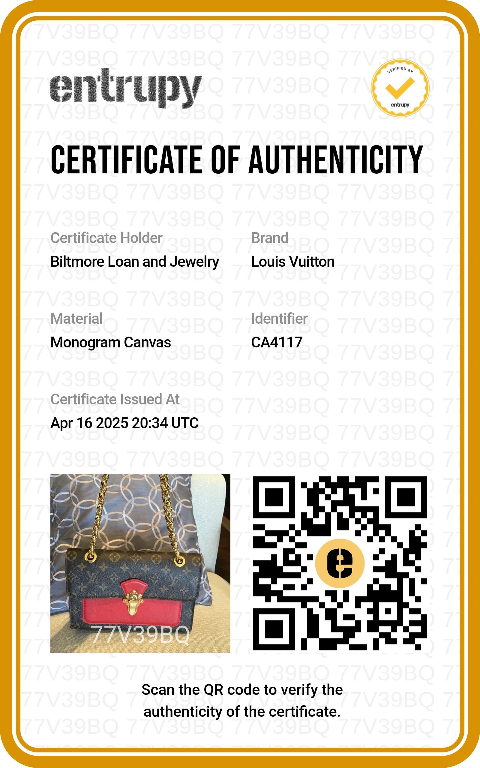 Louis Vuitton Red Monogram Canvas Victoire Chain Bag 7