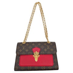 Louis Vuitton Red Monogram Canvas Victoire Chain Bag
