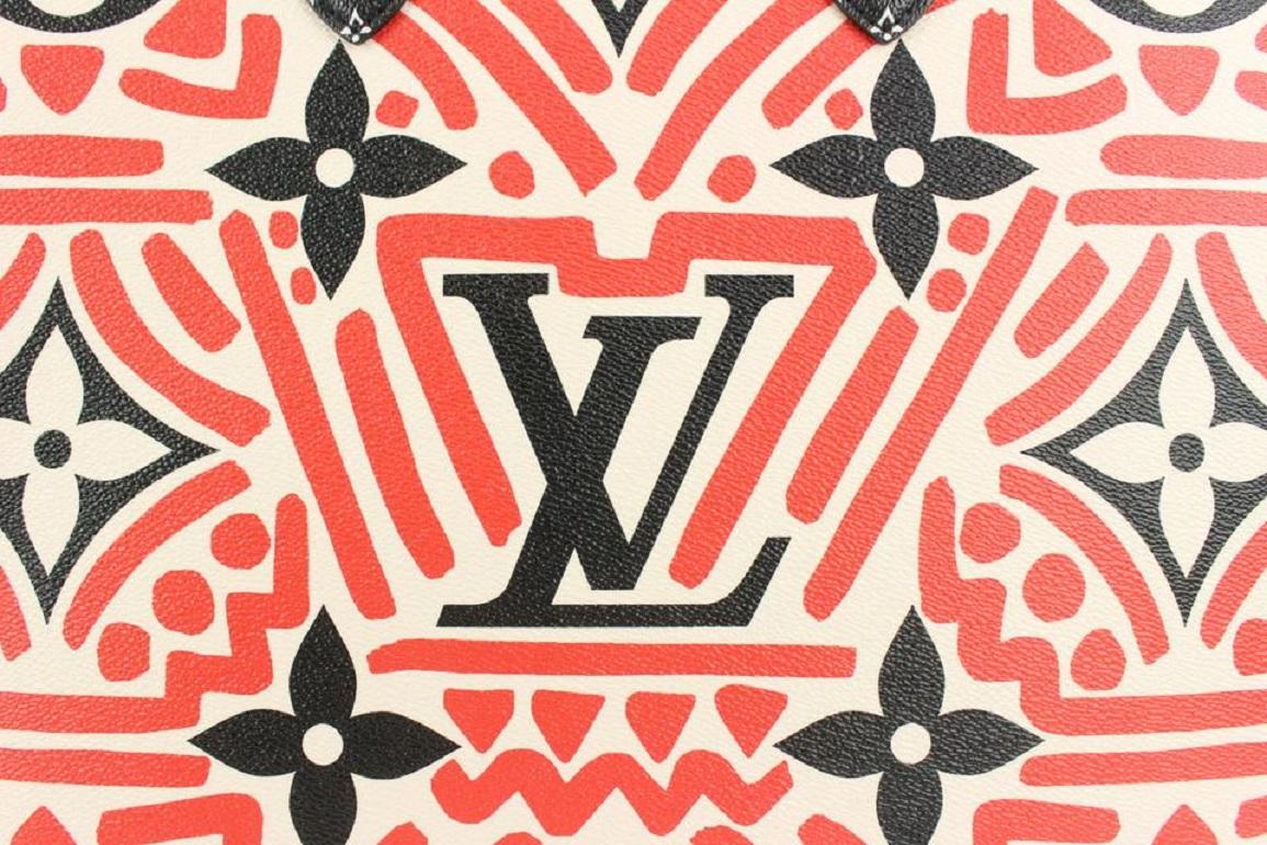 Louis Vuitton Red Monogram Crafty Onthego GM Tote Bag 2way 97lv40 3