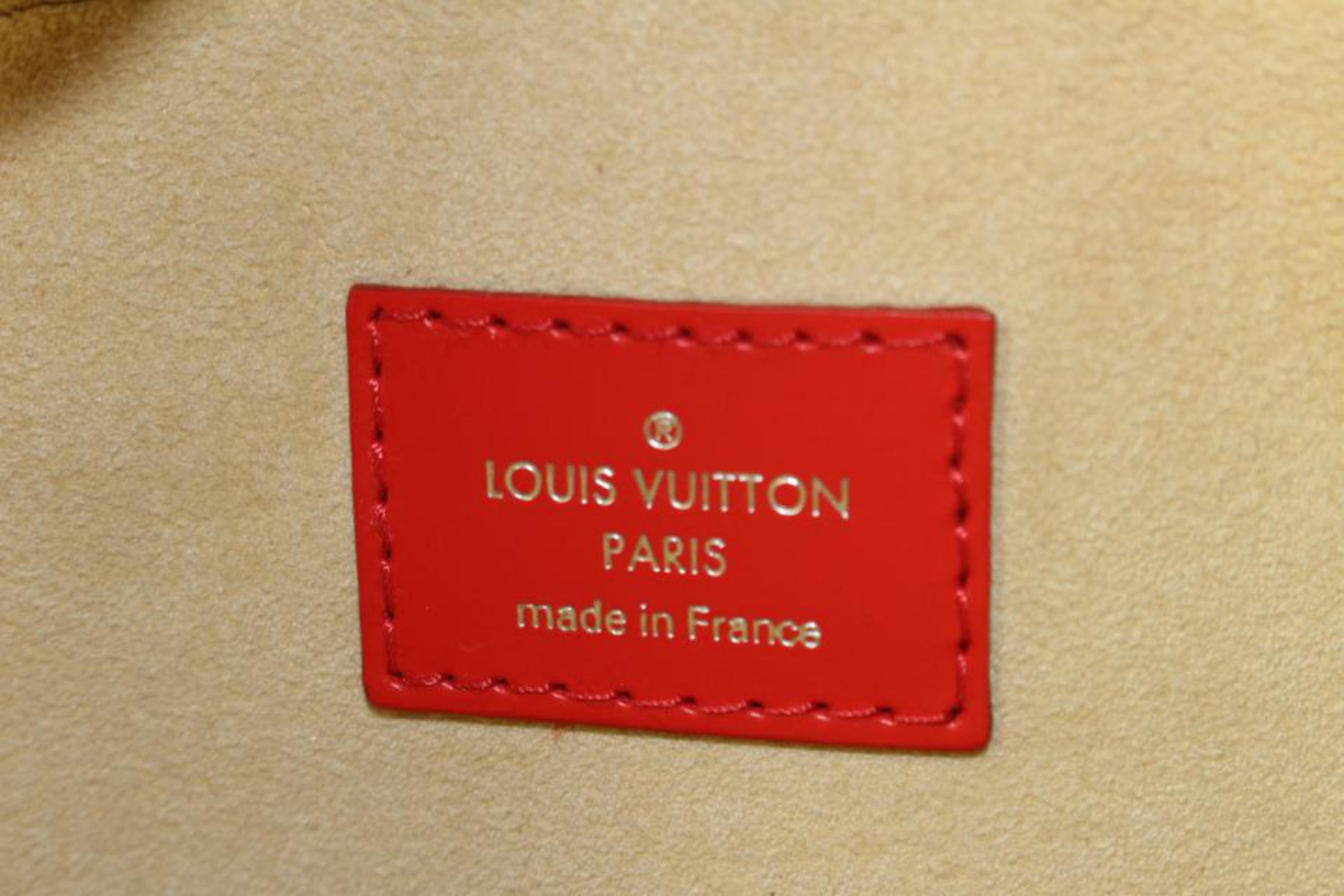 Louis Vuitton Red Monogram Dora PM Dome 2way Satchel Bag  10lk516s For Sale 2