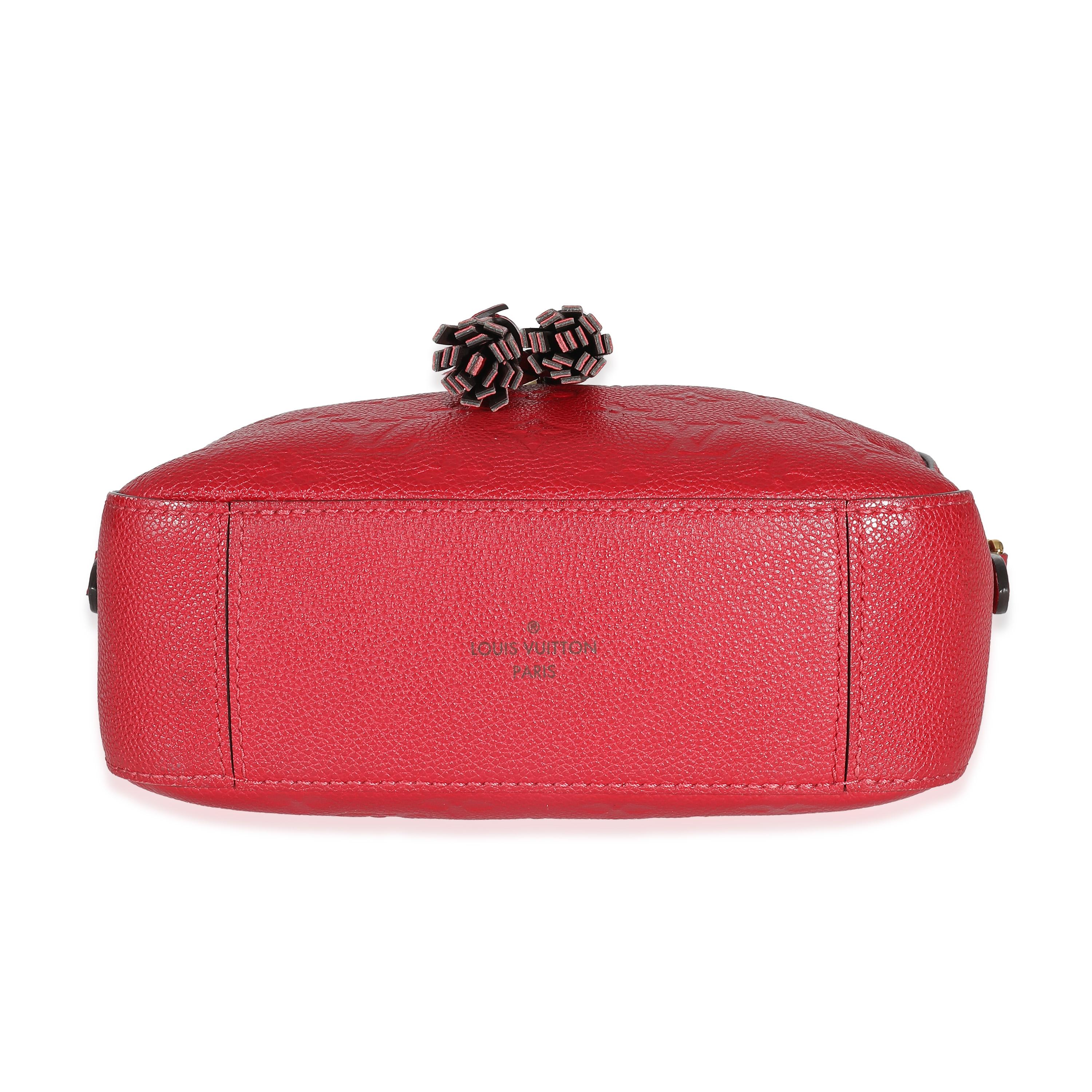 Louis Vuitton Red Monogram Empreinte Saintonge Crossbody 1