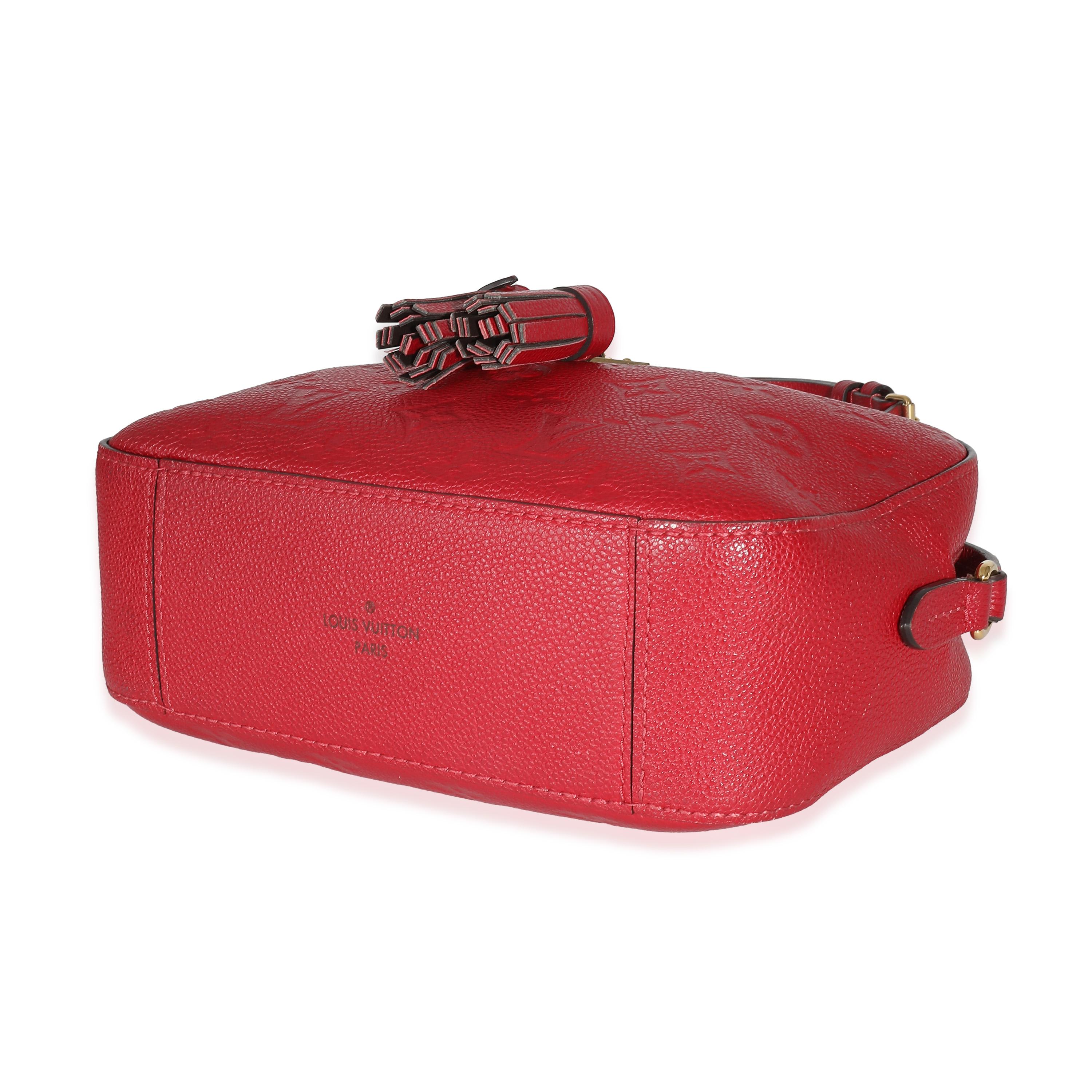 Louis Vuitton Red Monogram Empreinte Saintonge Crossbody 3