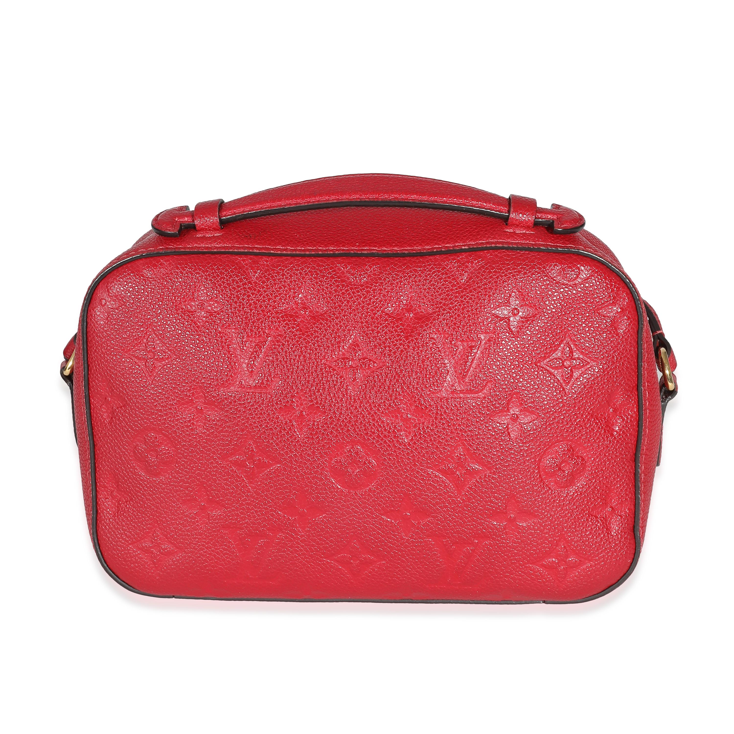 Louis Vuitton Red Monogram Empreinte Saintonge Crossbody 4