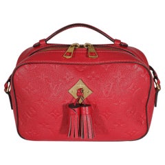 Louis Vuitton Red Monogram Empreinte Saintonge Crossbody