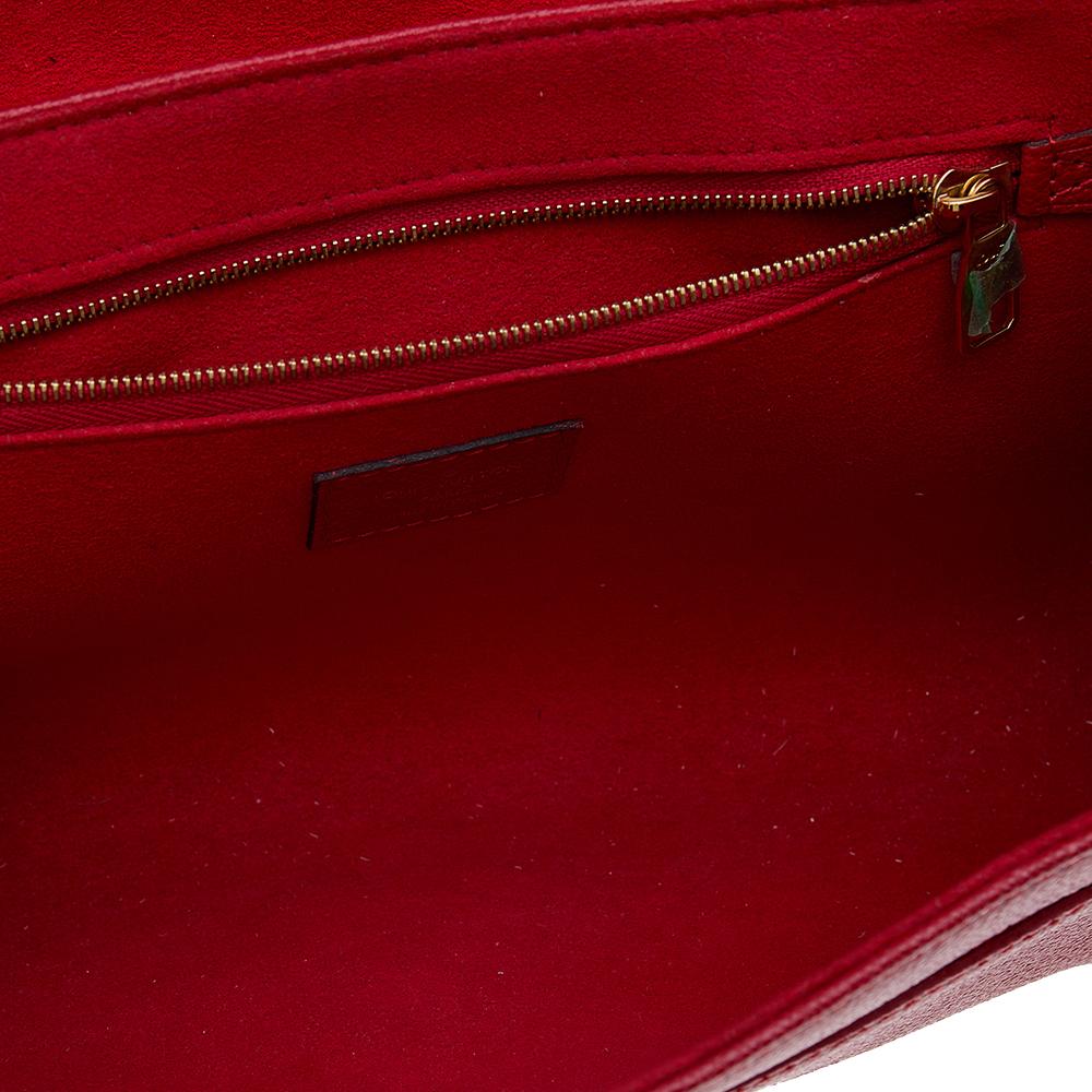 Louis Vuitton Red Monogram Empreinte St Germain Shoulder PM Bag In Good Condition In Dubai, Al Qouz 2