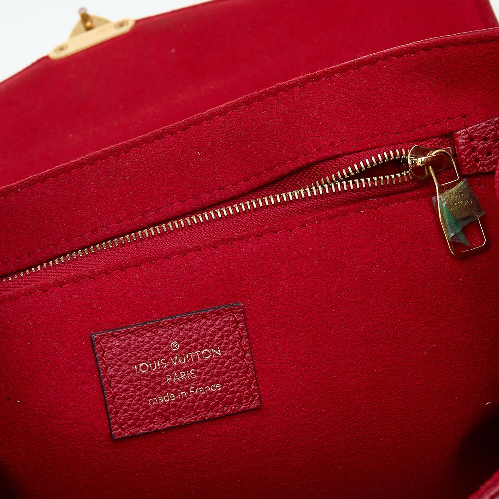 Women's Louis Vuitton Red Monogram Empreinte St Germain Shoulder PM Bag
