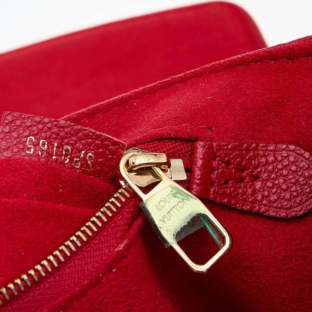 Louis Vuitton Red Monogram Empreinte St Germain Shoulder PM Bag 1