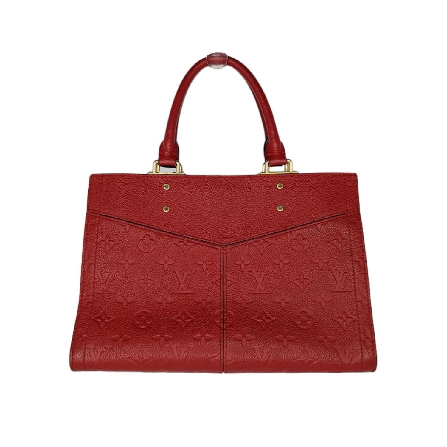 Women's Louis Vuitton Red Monogram Empreinte Sully PM