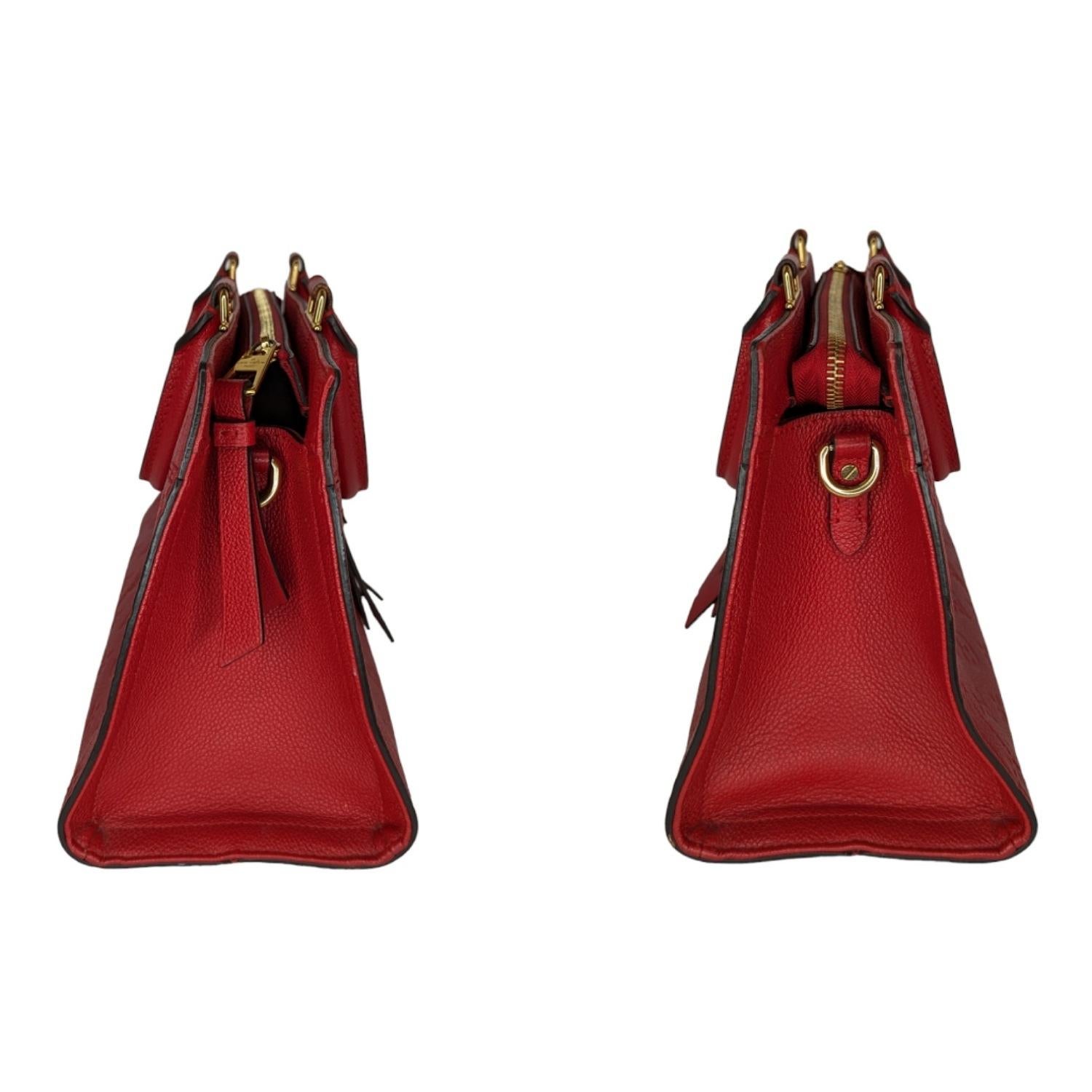 Louis Vuitton Red Monogram Empreinte Sully PM 1