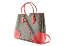 Louis Vuitton Red Monogram Flandrin 2way Tote 5LK0509
