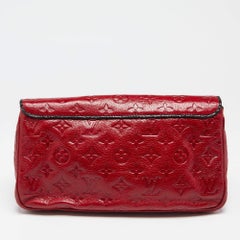 Louis Vuitton Red Monogram Glossy Leather My Deer Enigme Clutch