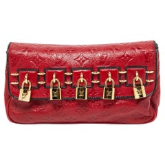 Louis Vuitton Red Monogram Glossy Leather My Deer Enigme Clutch