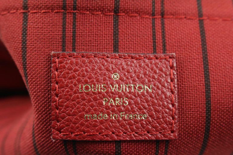 Louis Vuitton Mazarine Red Canvas Handbag (Pre-Owned)