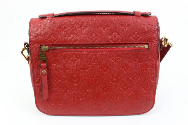 Louis Vuitton x Supreme Brand New LV x Supreme Red EPI Leather Danube PM Bag 128LV54