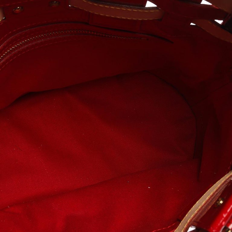 Louis Vuitton Red Monogram Leather Limited Edition Rubis Neo Bucket Bag ...