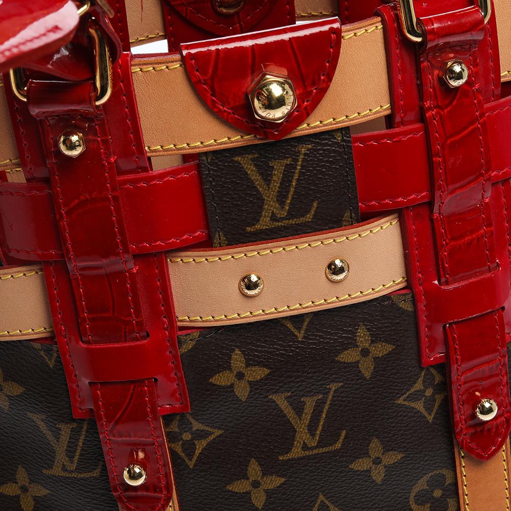 Louis Vuitton Red Monogram Leather Limited Edition Rubis Neo Bucket Bag 1