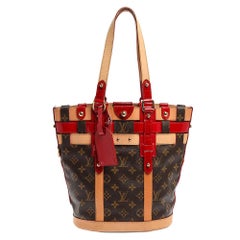Rubis Neo Bucket Bag von Louis Vuitton aus rotem Leder mit Monogramm in limitierter Auflage
