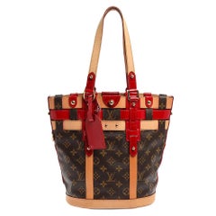 Louis Vuitton Monogram Cuir Plume Very Zipped Tote Rubis Red