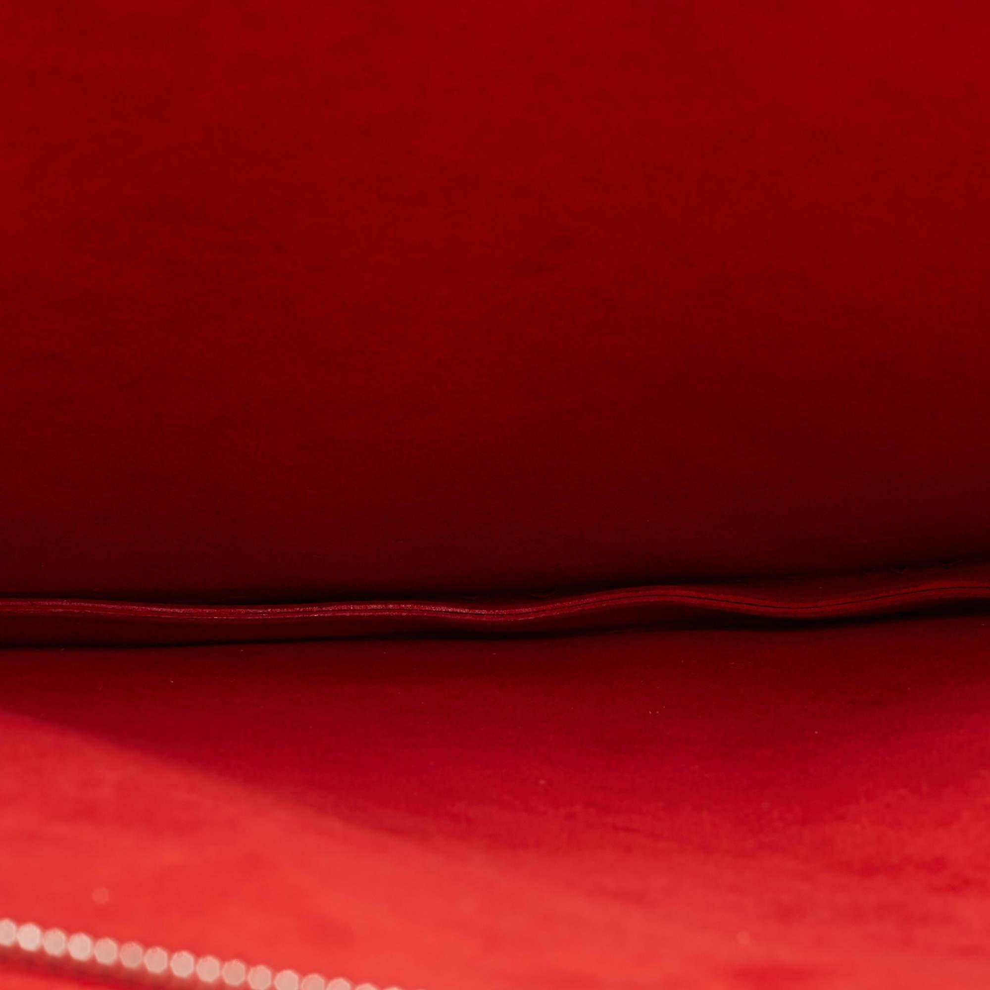 Louis Vuitton Red Monogram Mat Leather Op Art Round Bag 5
