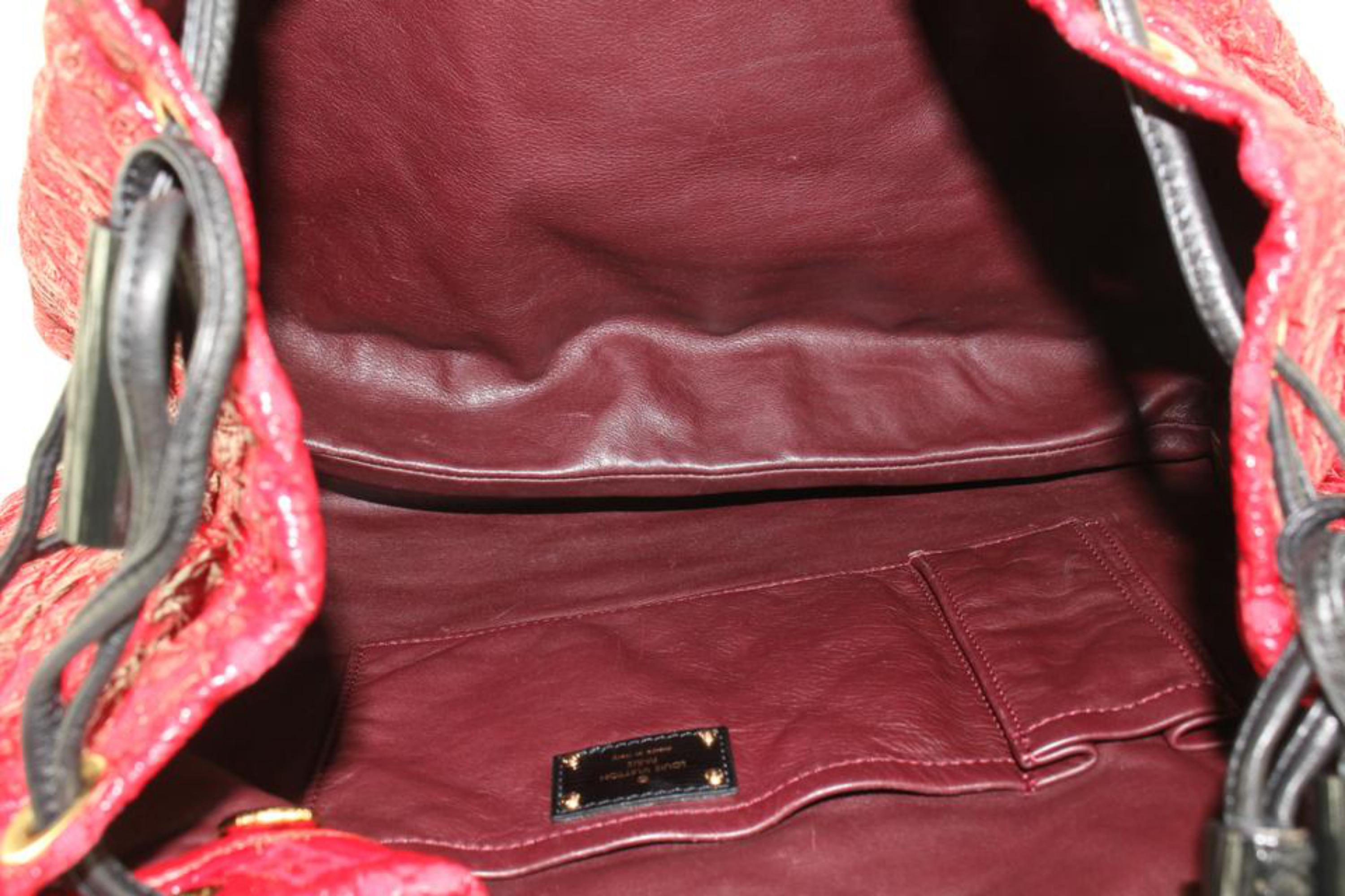 Louis Vuitton Red Monogram Squishy Drawstring Shoulder Bag 5LVJ1026 6