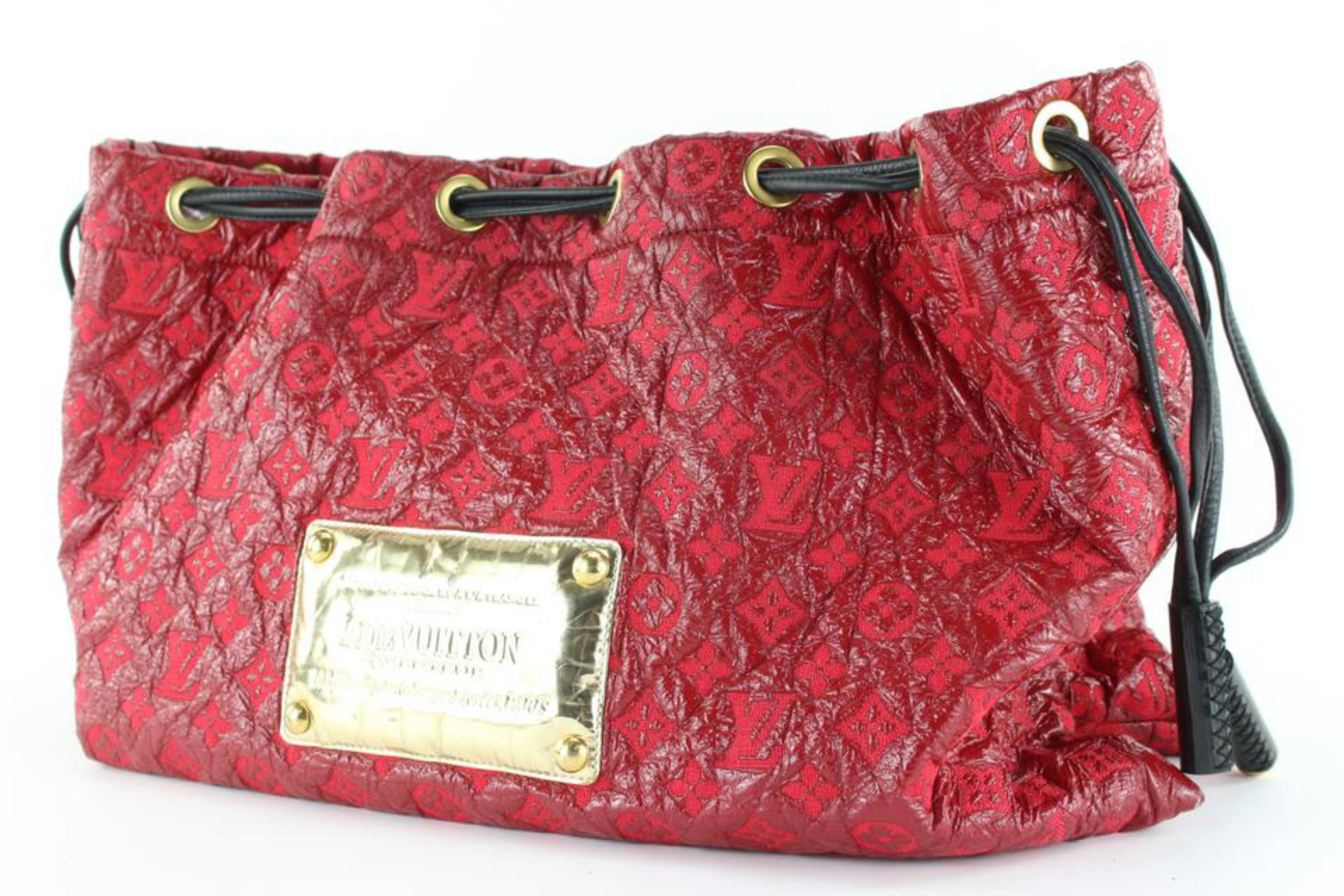 Louis Vuitton Red Monogram Squishy Drawstring Shoulder Bag 5LVJ1026 7
